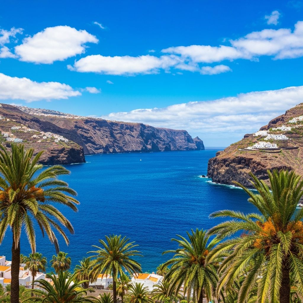 Costa paradisíaca de las Islas Canarias