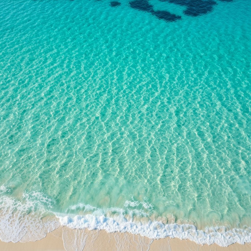 Vista aérea del océano Atlántico en Canarias como fondo de la sección sobre nosotros